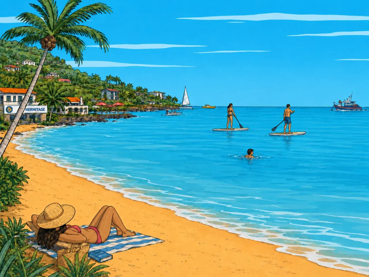 Le lagon de l'Ermitage
